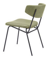 Charon Green Dining Chair (Set of 2) by Zuomod at Eve Furniture