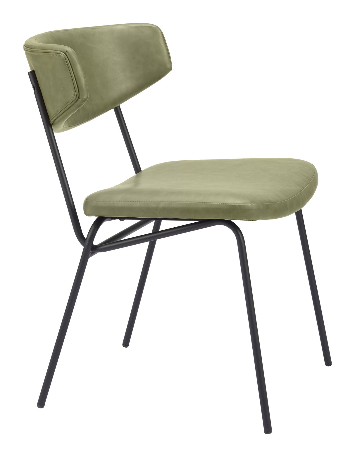 Charon Green Dining Chair (Set of 2) by Zuomod at Eve Furniture