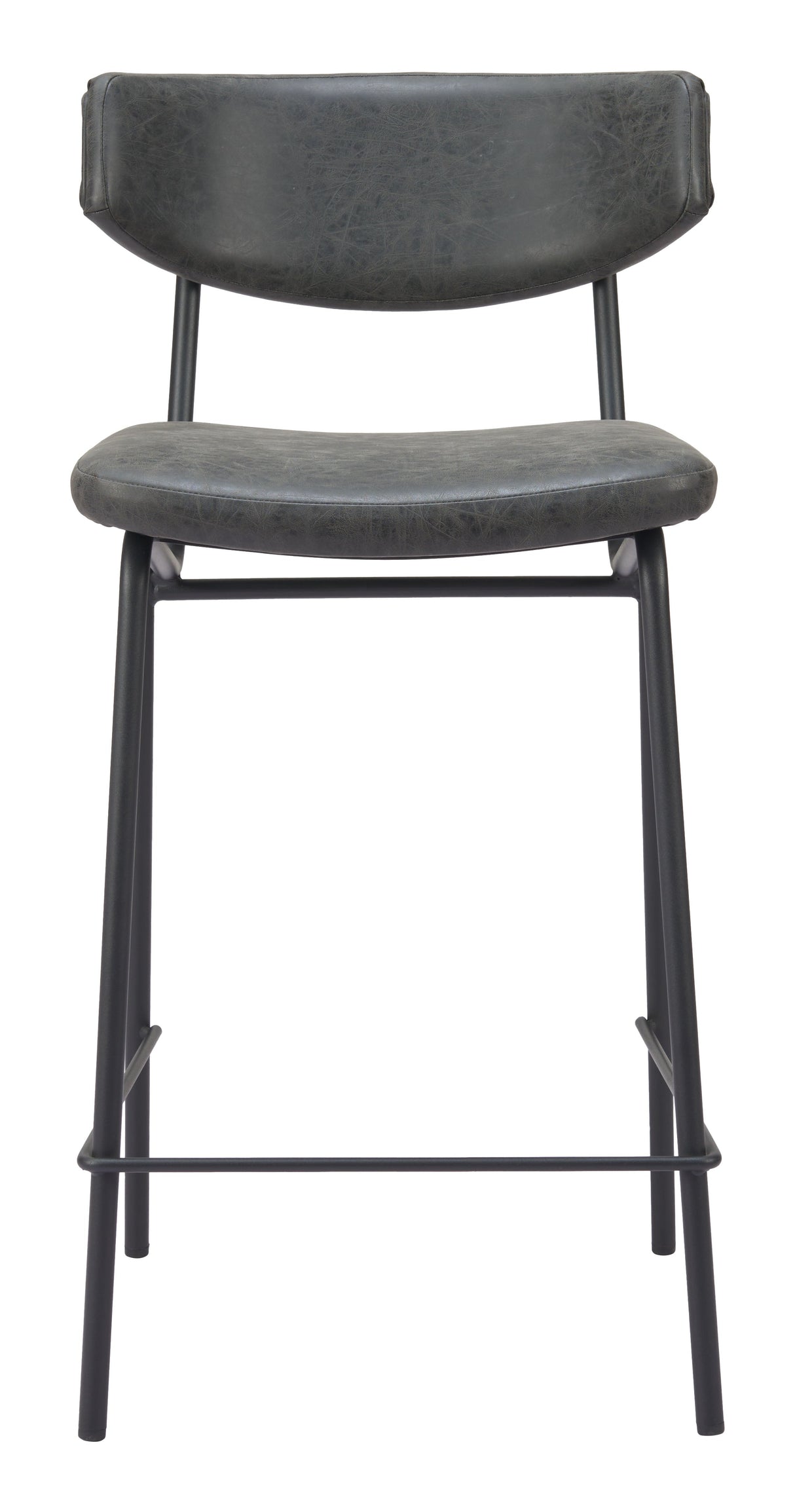 Charon Vintage Black Counter Stool (Set of 2) by Zuomod at Eve Furniture