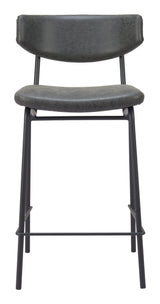 Charon Vintage Black Counter Stool (Set of 2) by Zuomod at Eve Furniture