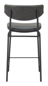 Charon Vintage Black Counter Stool (Set of 2) by Zuomod at Eve Furniture