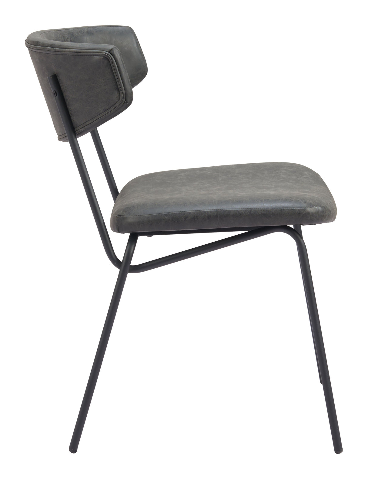 Charon Vintage Black Dining Chair (Set of 2) by Zuomod at Eve Furniture