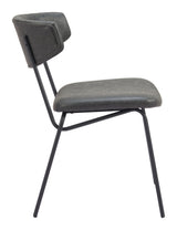 Charon Vintage Black Dining Chair (Set of 2) by Zuomod at Eve Furniture