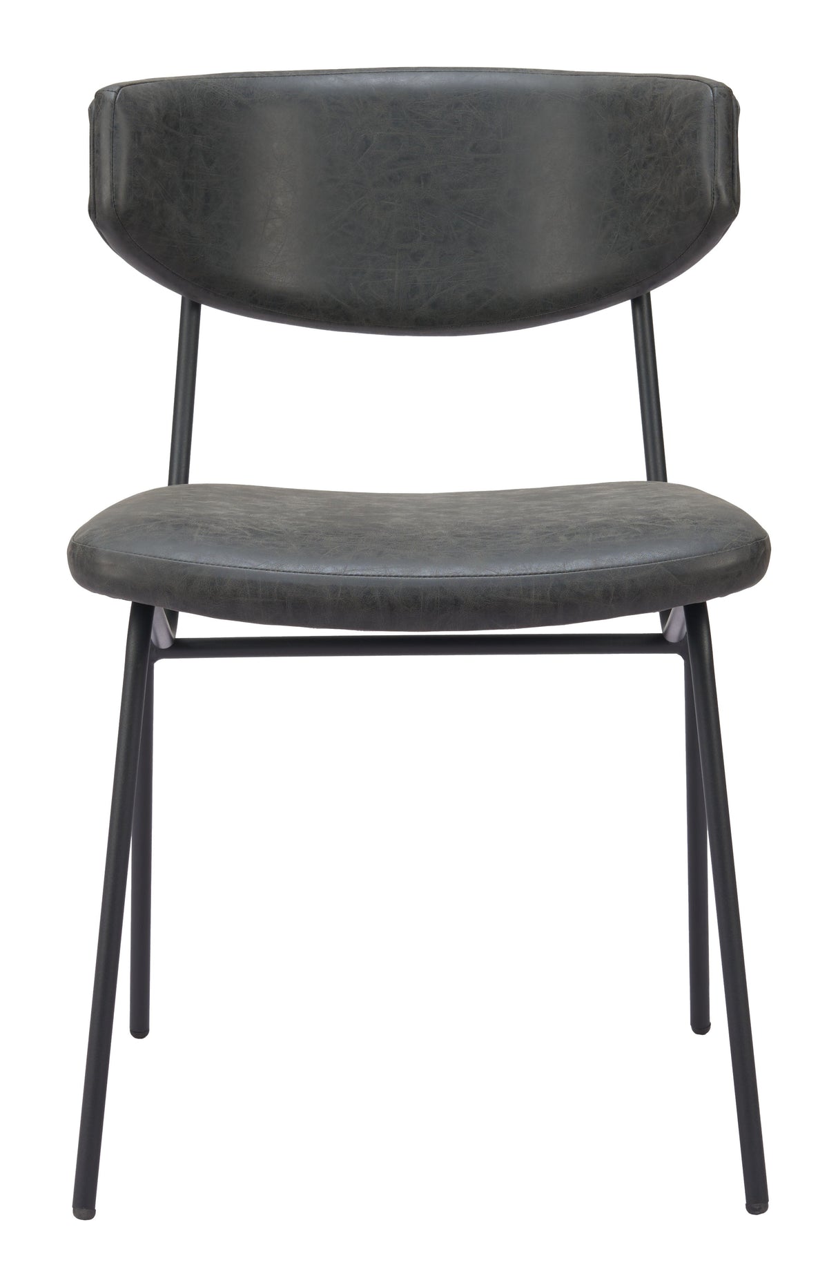 Charon Vintage Black Dining Chair (Set of 2) by Zuomod at Eve Furniture