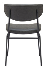Charon Vintage Black Dining Chair (Set of 2) by Zuomod at Eve Furniture