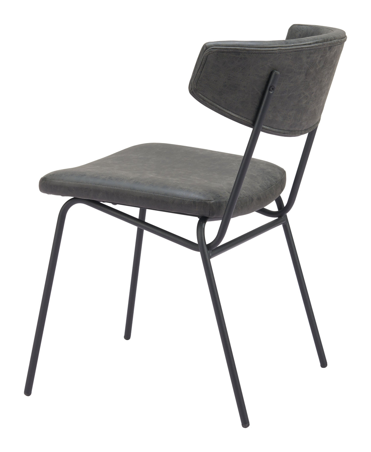 Charon Vintage Black Dining Chair (Set of 2) by Zuomod at Eve Furniture