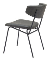 Charon Vintage Black Dining Chair (Set of 2) by Zuomod at Eve Furniture