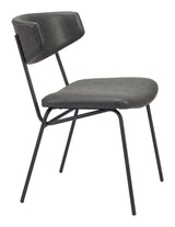 Charon Vintage Black Dining Chair (Set of 2) by Zuomod at Eve Furniture