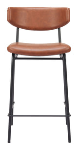 Charon Vintage Brown Counter Stool (Set of 2) by Zuomod at Eve Furniture