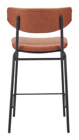 Charon Vintage Brown Counter Stool (Set of 2) by Zuomod at Eve Furniture