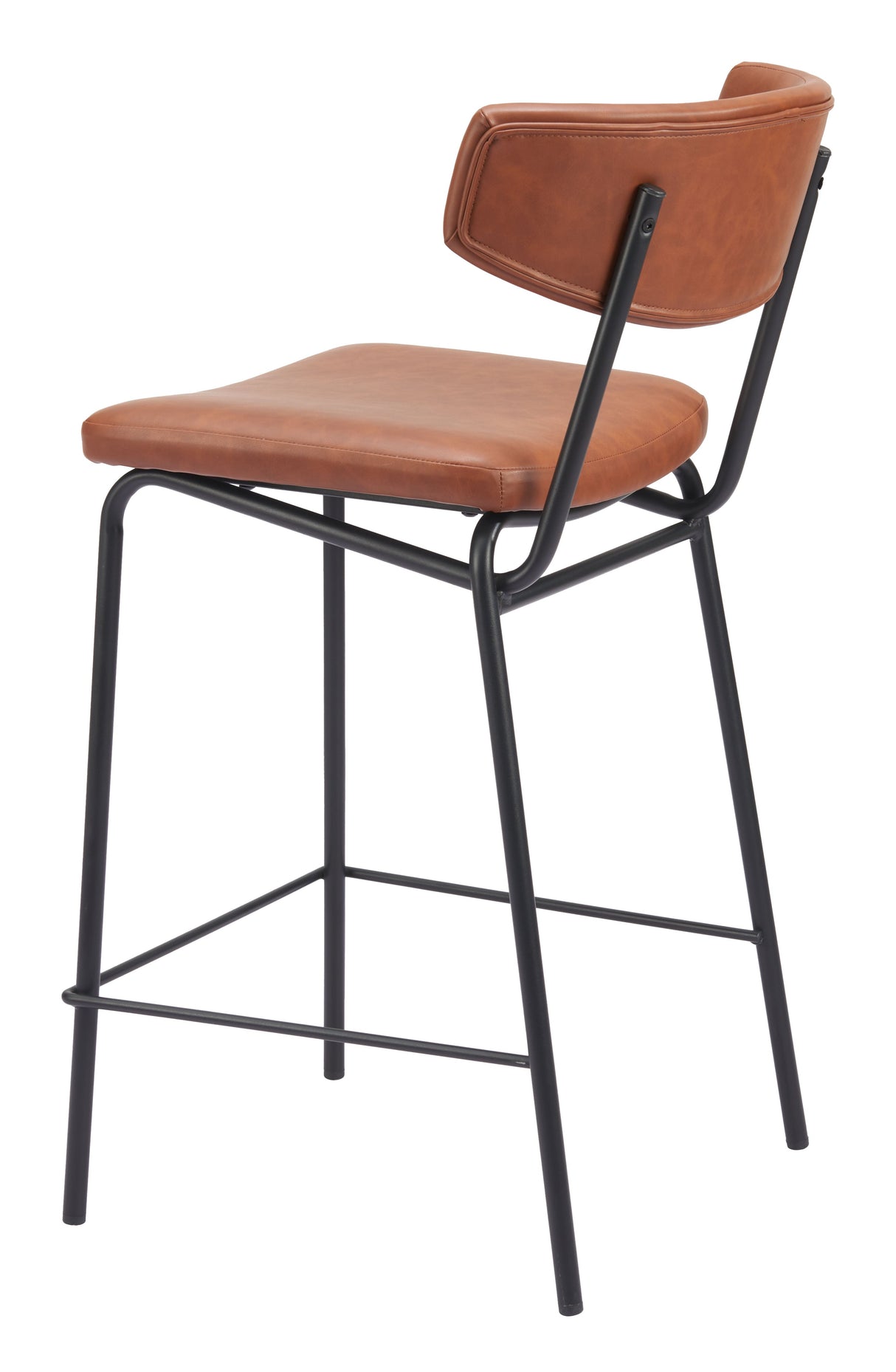 Charon Vintage Brown Counter Stool (Set of 2) by Zuomod at Eve Furniture