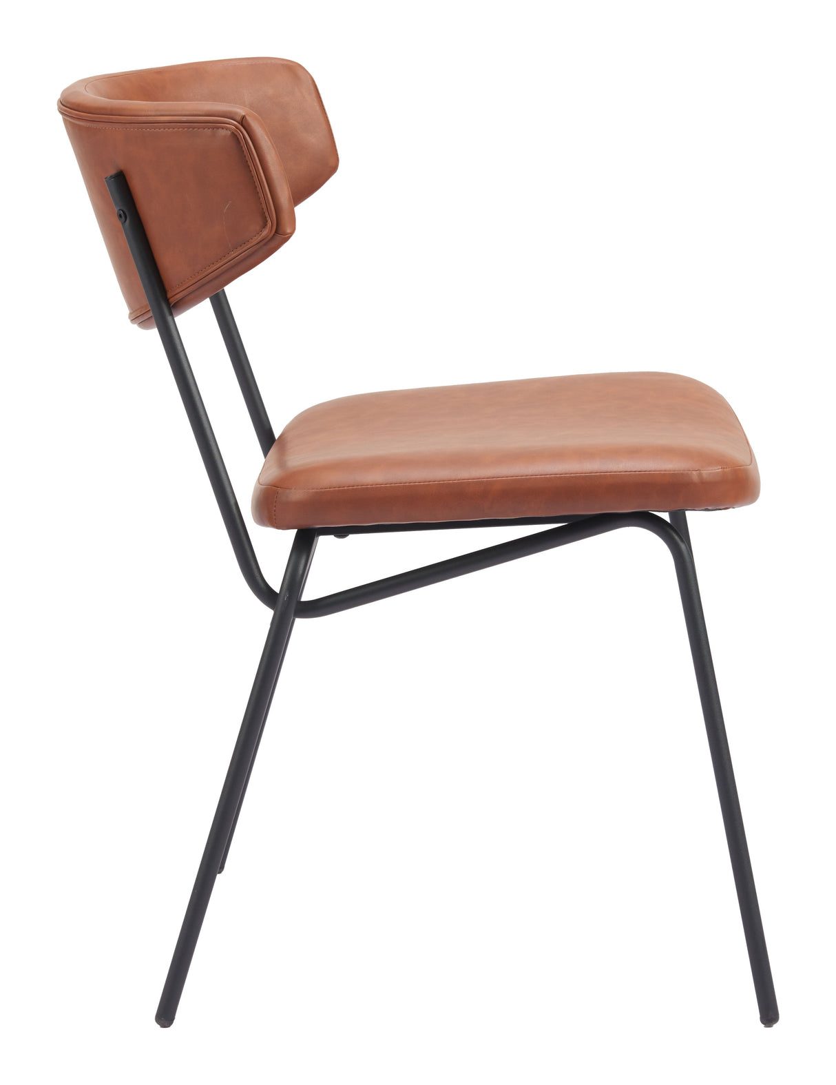 Charon Vintage Brown Dining Chair (Set of 2) by Zuomod at Eve Furniture