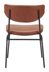 Charon Vintage Brown Dining Chair (Set of 2) by Zuomod at Eve Furniture