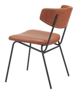 Charon Vintage Brown Dining Chair (Set of 2) by Zuomod at Eve Furniture