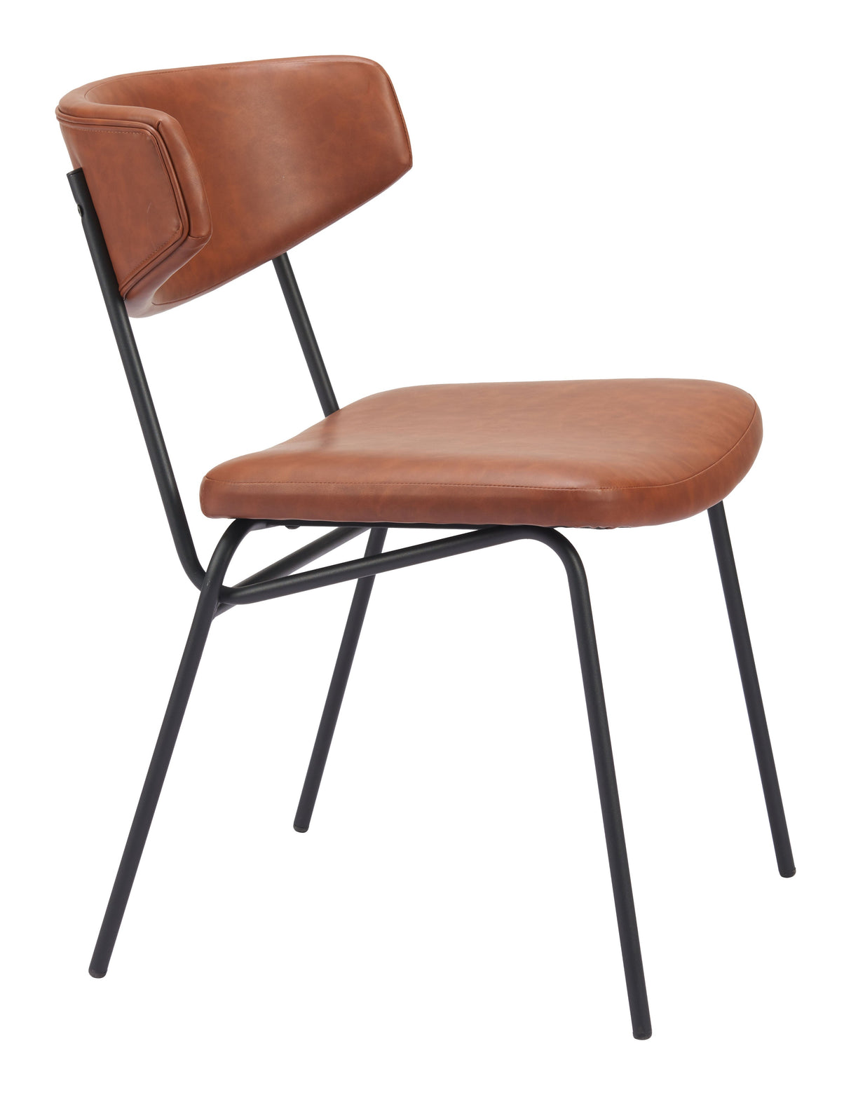 Charon Vintage Brown Dining Chair (Set of 2) by Zuomod at Eve Furniture