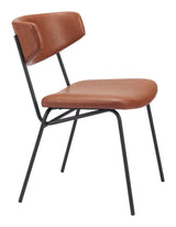 Charon Vintage Brown Dining Chair (Set of 2) by Zuomod at Eve Furniture
