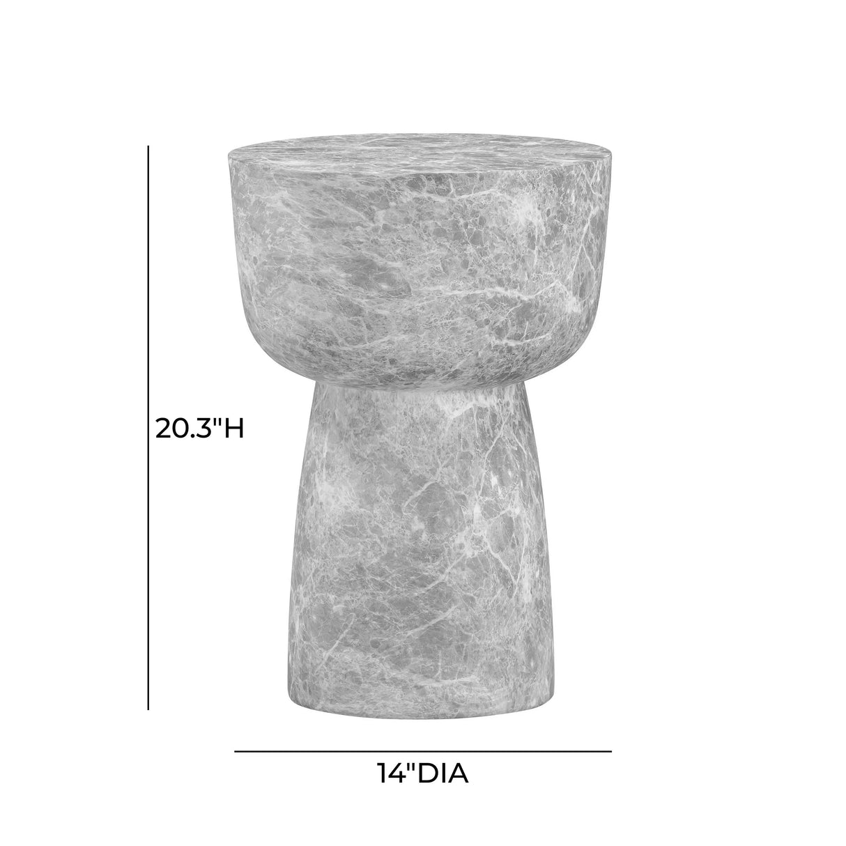 Charra Indoor/Outdoor Side Table by TOV Furniture at Eve Furniture