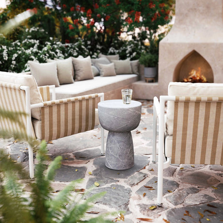Charra Indoor/Outdoor Side Table by TOV Furniture at Eve Furniture