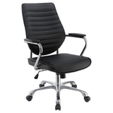 Chase Black/Chrome High Back Office Chair by Coaster at Eve Furniture