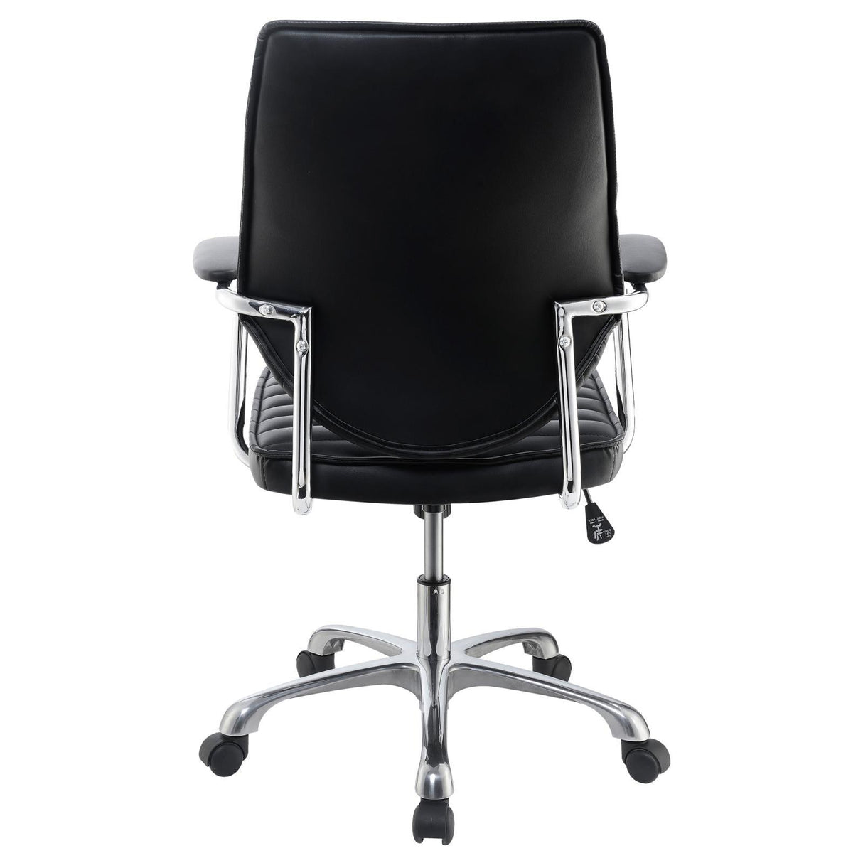 Chase Black/Chrome High Back Office Chair by Coaster at Eve Furniture