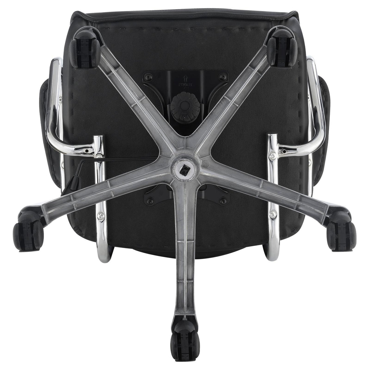 Chase Black/Chrome High Back Office Chair by Coaster at Eve Furniture