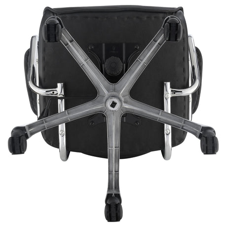 Chase Black/Chrome High Back Office Chair by Coaster at Eve Furniture