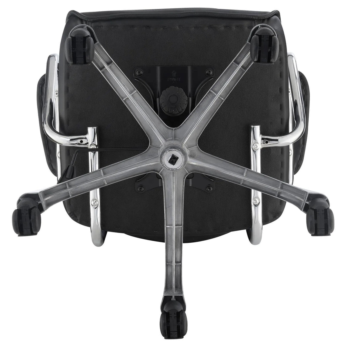 Chase Black/Chrome High Back Office Chair by Coaster at Eve Furniture