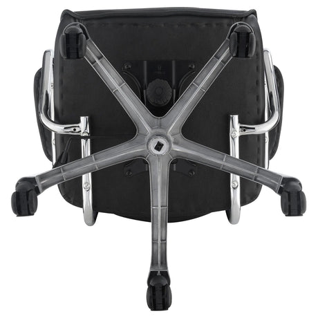 Chase Black/Chrome High Back Office Chair by Coaster at Eve Furniture