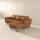 Chase Genuine Leather Sectional Left Facing