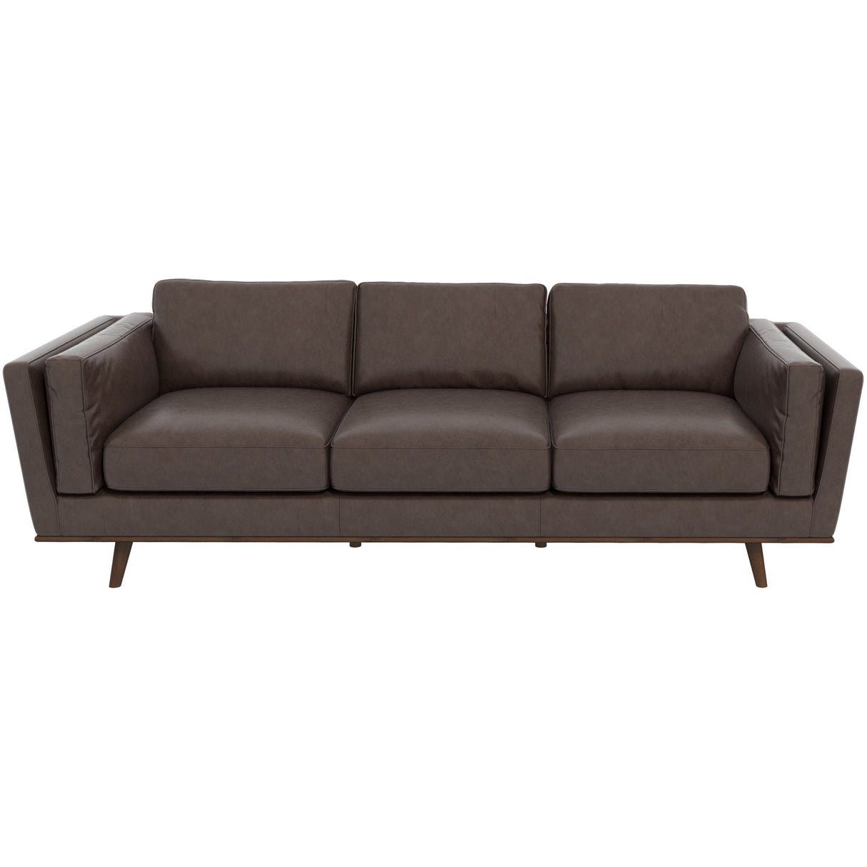 Ferre Brown Genuine Leather Sofa