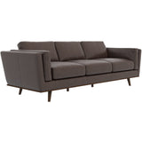 Ferre Brown Genuine Leather Sofa