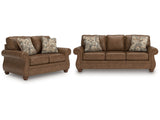 Chasemore Earth Sofa and Loveseat by Ashley at Eve Furniture