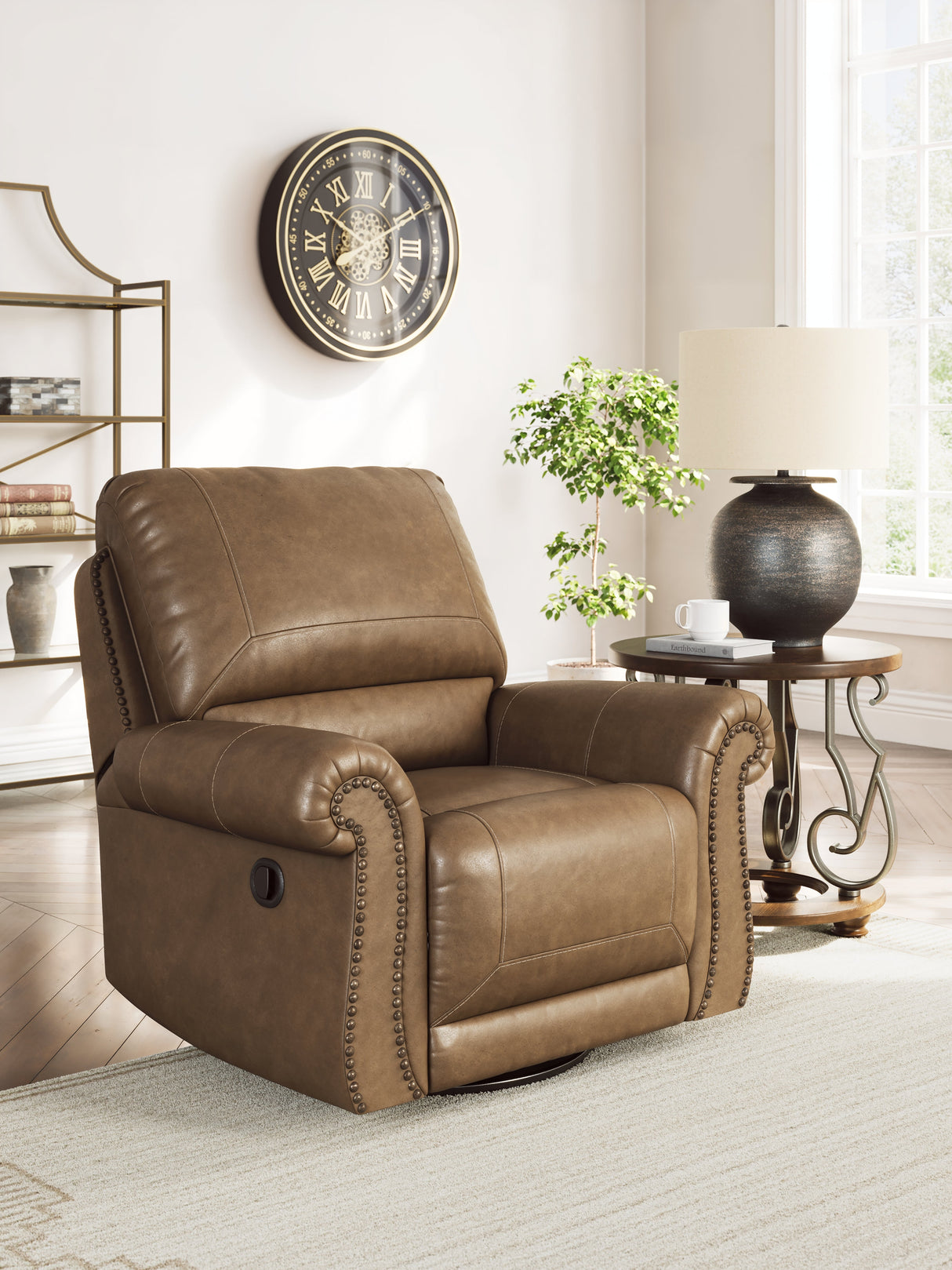 Chasemore Earth Sofa and Recliner by Ashley at Eve Furniture