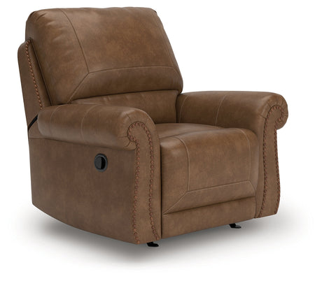 Chasemore Earth Swivel Glider Recliner by Ashley at Eve Furniture