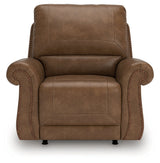 Chasemore Earth Swivel Glider Recliner by Ashley at Eve Furniture