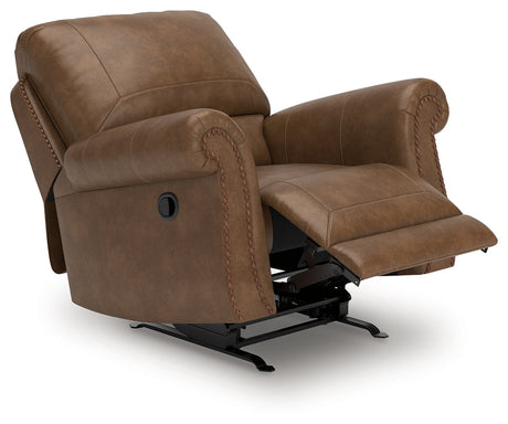 Chasemore Earth Swivel Glider Recliner by Ashley at Eve Furniture