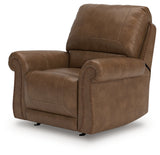 Chasemore Earth Swivel Glider Recliner by Ashley at Eve Furniture