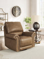 Chasemore Earth Swivel Glider Recliner by Ashley at Eve Furniture