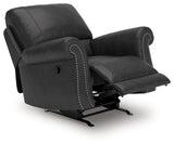 Chasemore Granite Swivel Glider Recliner by Ashley at Eve Furniture