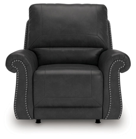 Chasemore Granite Swivel Glider Recliner by Ashley at Eve Furniture