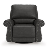 Chasemore Granite Swivel Glider Recliner by Ashley at Eve Furniture