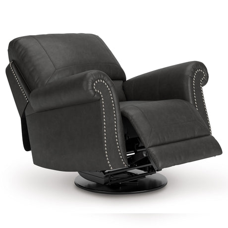 Chasemore Granite Swivel Glider Recliner by Ashley at Eve Furniture