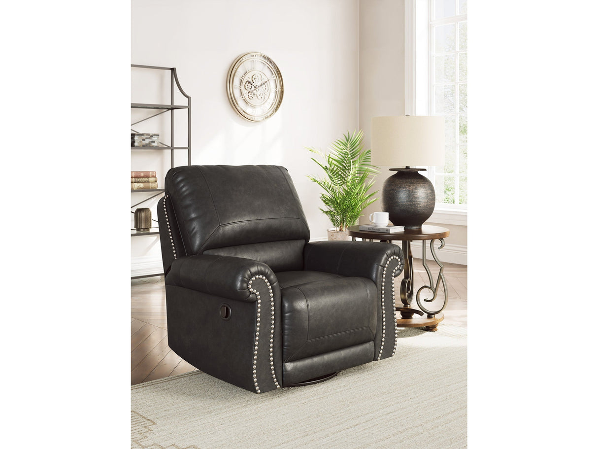 Chasemore Granite Swivel Glider Recliner by Ashley at Eve Furniture