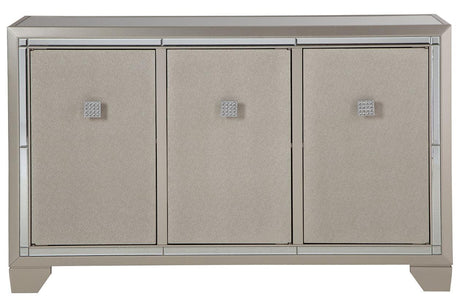 Chaseton Champagne Accent Cabinet by Ashley at Eve Furniture