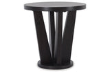 Chasinfield Dark Brown Coffee Table and 2 End Tables by Ashley at Eve Furniture