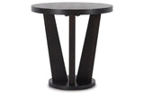 Chasinfield Dark Brown Coffee Table and 2 End Tables by Ashley at Eve Furniture