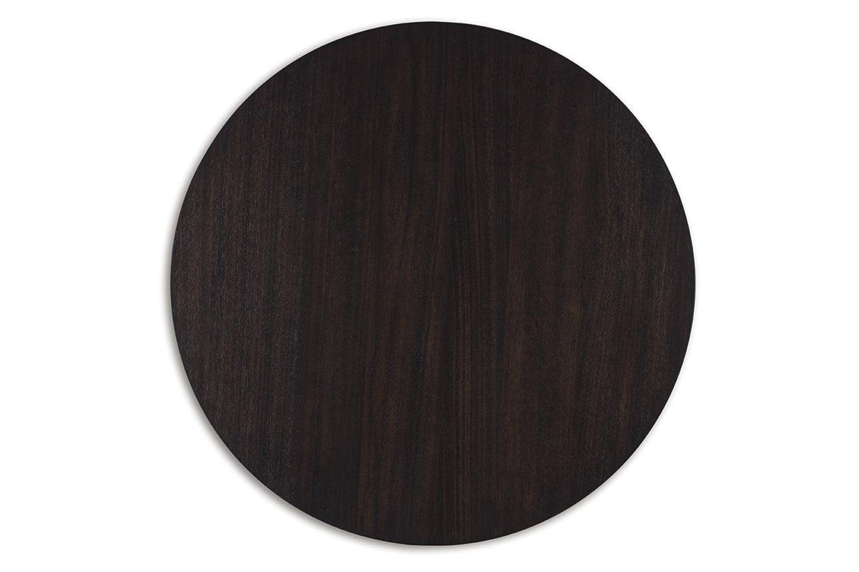 Chasinfield Dark Brown Coffee Table and 2 End Tables by Ashley at Eve Furniture