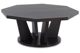Chasinfield Dark Brown Coffee Table and 2 End Tables by Ashley at Eve Furniture