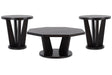 Chasinfield Dark Brown Coffee Table and 2 End Tables by Ashley at Eve Furniture
