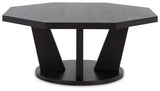 Chasinfield Dark Brown Coffee Table by Ashley at Eve Furniture
